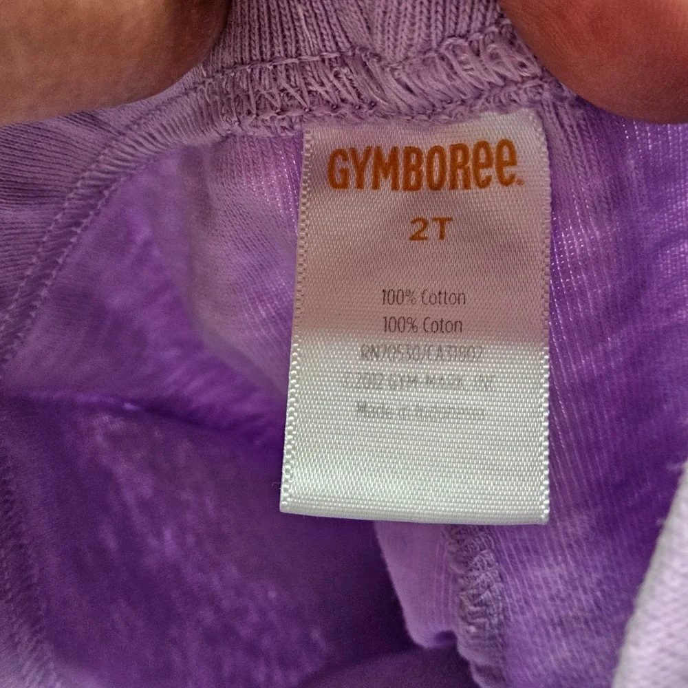 Gymboree Ruffle Cuff Leggings Toddler Girls 2T Purple Cotton Elastic Waist